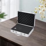 Maxbell Tool Box Organizer with Foam Liner Storage Box for Workshop Outdoor Household 33x24x10cm Silver