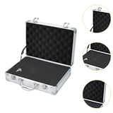 Maxbell Tool Box Organizer with Foam Liner Storage Box for Workshop Outdoor Household 33x24x10cm Silver