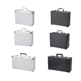Maxbell Tool Box Organizer with Foam Liner Storage Box for Workshop Outdoor Household 33x24x10cm Silver