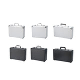 Maxbell Tool Box Organizer with Foam Liner Storage Box for Workshop Outdoor Household 33x24x10cm Silver