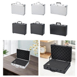 Maxbell Tool Box Organizer with Foam Liner Storage Box for Workshop Outdoor Household 33x24x10cm Silver