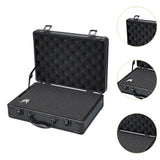 Maxbell Tool Box Organizer with Foam Liner Storage Box for Workshop Outdoor Household 33x24x10cm Black
