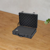 Maxbell Tool Box Organizer with Foam Liner Storage Box for Workshop Outdoor Household 33x24x10cm Black