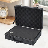 Maxbell Tool Box Organizer with Foam Liner Storage Box for Workshop Outdoor Household 33x24x10cm Black