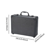 Maxbell Tool Box Organizer with Foam Liner Storage Box for Workshop Outdoor Household 33x24x10cm Black