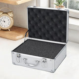 Maxbell Tool Box Organizer with Foam Liner Storage Box for Workshop Outdoor Household 34.5x27x15cm Silver