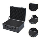 Maxbell Tool Box Organizer with Foam Liner Storage Box for Workshop Outdoor Household 34.5x27x15cm Black