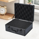 Maxbell Tool Box Organizer with Foam Liner Storage Box for Workshop Outdoor Household 34.5x27x15cm Black