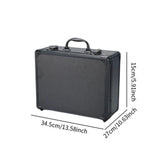 Maxbell Tool Box Organizer with Foam Liner Storage Box for Workshop Outdoor Household 34.5x27x15cm Black