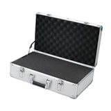 Maxbell Tool Box Organizer with Foam Liner Storage Box for Workshop Outdoor Household 48x28x14cm Silver
