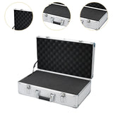 Maxbell Tool Box Organizer with Foam Liner Storage Box for Workshop Outdoor Household 48x28x14cm Silver