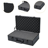 Maxbell Tool Box Organizer with Foam Liner Storage Box for Workshop Outdoor Household 48x28x14cm Black