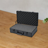Maxbell Tool Box Organizer with Foam Liner Storage Box for Workshop Outdoor Household 48x28x14cm Black