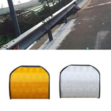 Maxbell Reflective Highway Trail Marker for Driveway Sturdy Stylish Roadside Warning yellow