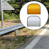 Maxbell Reflective Highway Trail Marker for Driveway Sturdy Stylish Roadside Warning yellow