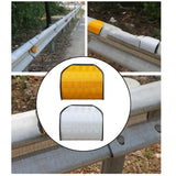 Maxbell Reflective Highway Trail Marker for Driveway Sturdy Stylish Roadside Warning yellow
