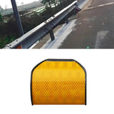 Maxbell Reflective Highway Trail Marker for Driveway Sturdy Stylish Roadside Warning yellow