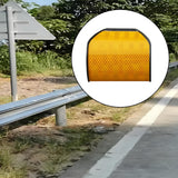 Maxbell Reflective Highway Trail Marker for Driveway Sturdy Stylish Roadside Warning yellow