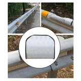 Maxbell Reflective Highway Trail Marker for Driveway Sturdy Stylish Roadside Warning white