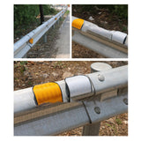 Maxbell Reflective Highway Trail Marker for Driveway Sturdy Stylish Roadside Warning white