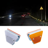 Maxbell Guardrail Reflective Marker Pavement Sign for Sidewalks Construction Traffic Yellow White