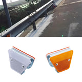 Maxbell Guardrail Reflective Marker Pavement Sign for Sidewalks Construction Traffic Yellow White