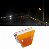 Maxbell Guardrail Reflective Marker Pavement Sign for Sidewalks Construction Traffic Yellow