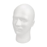 Maxbell Foam Mannequin Head Hat Wig Display Stand Home Cabinet Malls Male Head Model