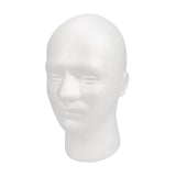 Maxbell Foam Mannequin Head Hat Wig Display Stand Home Cabinet Malls Male Head Model