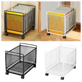 Maxbell Rolling Cart with Wheels School Bag Kitchen Mobile Storage Trolley on Wheels White