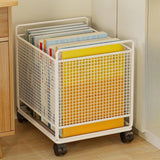 Maxbell Rolling Cart with Wheels School Bag Kitchen Mobile Storage Trolley on Wheels White