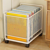Maxbell Rolling Cart with Wheels School Bag Kitchen Mobile Storage Trolley on Wheels White