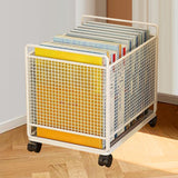 Maxbell Rolling Cart with Wheels School Bag Kitchen Mobile Storage Trolley on Wheels White