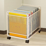 Maxbell Rolling Cart with Wheels School Bag Kitchen Mobile Storage Trolley on Wheels White
