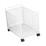 Maxbell Rolling Cart with Wheels School Bag Kitchen Mobile Storage Trolley on Wheels White