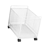 Maxbell Rolling Cart with Wheels School Bag Kitchen Mobile Storage Trolley on Wheels White
