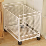 Maxbell Rolling Cart with Wheels School Bag Kitchen Mobile Storage Trolley on Wheels White
