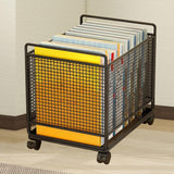 Maxbell Rolling Cart with Wheels School Bag Kitchen Mobile Storage Trolley on Wheels Black