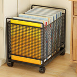Maxbell Rolling Cart with Wheels School Bag Kitchen Mobile Storage Trolley on Wheels Black