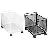 Maxbell Rolling Cart with Wheels Bathroom Classroom Pantry Study Room File Organizer White