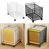 Maxbell Rolling Cart with Wheels Bathroom Classroom Pantry Study Room File Organizer White