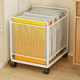 Maxbell Rolling Cart with Wheels Bathroom Classroom Pantry Study Room File Organizer White