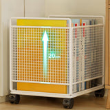 Maxbell Rolling Cart with Wheels Bathroom Classroom Pantry Study Room File Organizer White