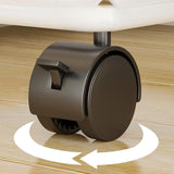 Maxbell Rolling Cart with Wheels Bathroom Classroom Pantry Study Room File Organizer Black