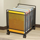 Maxbell Rolling Cart with Wheels Bathroom Classroom Pantry Study Room File Organizer Black