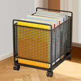 Maxbell Rolling Cart with Wheels Bathroom Classroom Pantry Study Room File Organizer Black