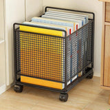 Maxbell Rolling Cart with Wheels Bathroom Classroom Pantry Study Room File Organizer Black