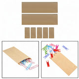 Maxbell 100x Paper Envelopes Brown Kraft Coin Envelope for Mailing Coins Cash Office 80x120mm