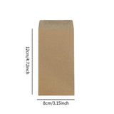 Maxbell 100x Paper Envelopes Brown Kraft Coin Envelope for Mailing Coins Cash Office 80x120mm
