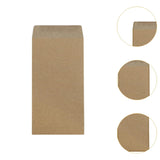 Maxbell 100x Paper Envelopes Brown Kraft Coin Envelope for Mailing Coins Cash Office 80x120mm